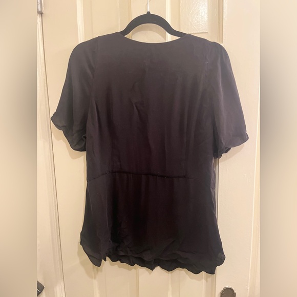 Black Button-Up Blouse - Picture 3 of 3